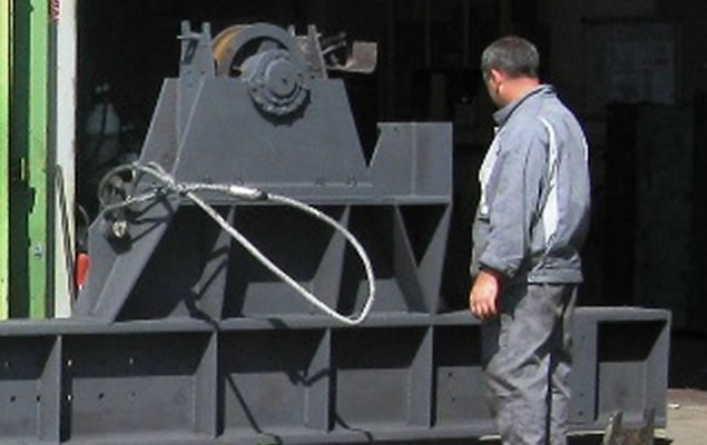 Photo de la Remise en état d'un boggie de Portique pour ArcelorMittal